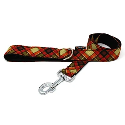 Imagen de candyPet® Correa para Perros 120 cm de algodón con Asa Acolchada Softshell, Escocesa