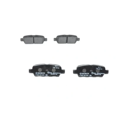 Imagen de BOSCH 0 986 494 861 Juego de pastillas freno Low Metallic con avisador acústico desgaste SUZUKI: Grand Vitara 2 SUV