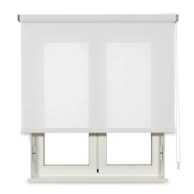 Imagen de VIEWTEX Estor Enrollable Traslúcido Cotton (Algodón Reciclado) Blanco 90 X 250cm Fabricado en España Garantia 5 años