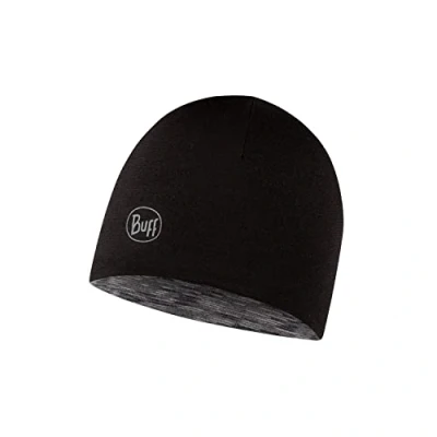 Imagen de Buff Gorro reversible Merino Wool Lightweight, Unisex niños, Pansy Graphite Multistripes, Talla única