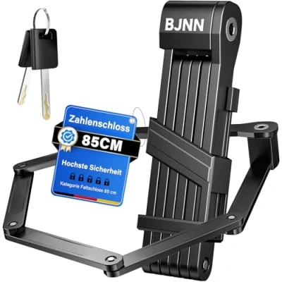 Imagen de candado Bicicleta Plegable,85 cm 6 Nudos Antirrobo Bicicleta，con Marco y Accesorios Robusto de Plegable para bici, Carretera (Negro)