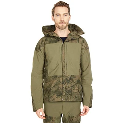 Imagen de Fjallraven Keb Jacket M Chaqueta Deportiva, Hombre, Verde (Green Camo Laurel Green), XS