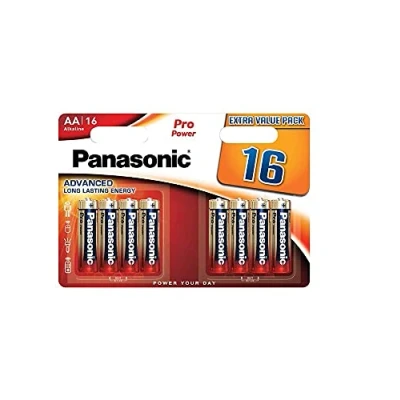 Imagen de Panasonic Pro Power Pilas alcalinas AA Mignon (16 Unidades, energía de Larga duración, para Dispositivos Consumo Medio a Alto),