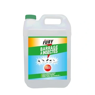 Imagen de FURY Presa para insectos Todos los voladores y rastreros Superficies interiores exteriores 6 meses de protección 5 L Fabricación francesa