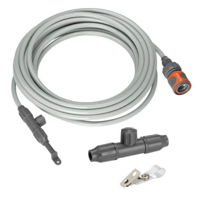 Imagen de Set enfriador de aire city gardening Outdoor GARDENA: nebulizador para enfriar el en balcón/terraza cuando hace calor, con conexión grifo, bajo consumo agua (13135 20), 5x27.2x29 cm