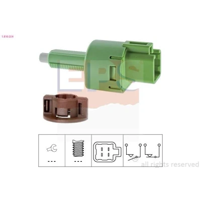Imagen de EPS 1.810.254 Interruptor luces freno mecánico Made in Italy OE Equivalent TOYOTA: RAV4 III SUV, Yaris II Hatchback, MITSUBISHI: OUTLANDER 3