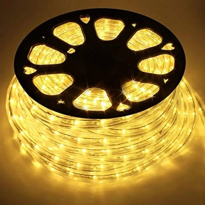 Imagen de COCOMIA 50M Tubo de LED Manguera, Tira Manguera Exterior e Interior,Tiras para Decoración Iluminación Halloween, Boda, Fiesta, Navidad Blanco Cálido
