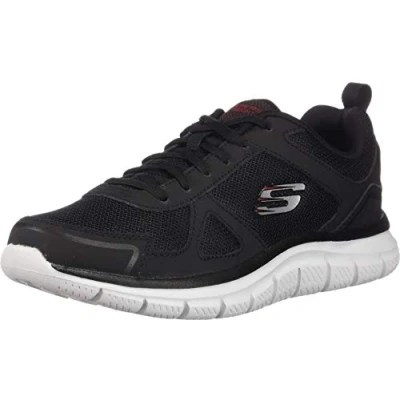 Imagen de Skechers Track Scloric Zapatillas, Hombre, Talla: 39.5, Black/red Zapatos