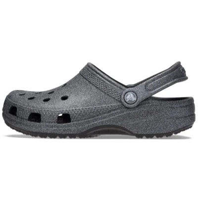 Imagen de Crocs Unisex Classic Sparkly Clogs Metallic and Glitter Shoes for Women, Black, 15 US