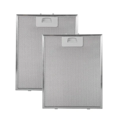 Imagen de Pack 2 Filtros para Campana Extractora de Cocina 02800905 Compatible con Cata, Apelson y Nodor Aluminio Resistente 320x260mm Color Plata (2 unidades)