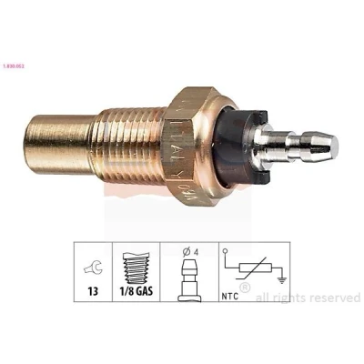 Imagen de EPS 1.830.052 Sensor de Temperatura del Refrigerante Made in Italy OE Equivalent HONDA: Civic 6 Hatchback, CRX 3, V Hatchback