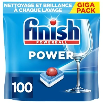 Imagen de Finish Pastilles Lave Vaisselle Powerball All in One Max 100 Tablettes