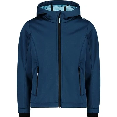 Imagen de CMP Chaqueta Kid G Con Capucha Fija, Softshell Unisex niños, Azul (Mayólica Mel.), 164