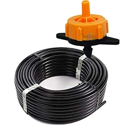 Imagen de Suinga TUBERIA GOTEO, 16 mm x 100 m, color negro + Goteros Autocompensantes 2 l/h desmontables
