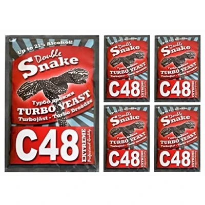 Imagen de 5 x Double Snake C48 Levadura Turbo, de Vodka, para Puré
