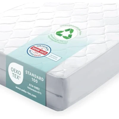 Imagen de Sun Garden Colchón Infantil 90x200 cm H2 Espuma de Confort certificada Oeko Tex 100 Funda Lavable con Acabado climático Modelo P1440 ComfortPur