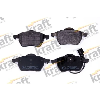 Imagen de KRAFT 6000375 Juego de pastillas freno Eje delantero con contacto avisador desgaste VOLKSWAGEN: GOLF 4, 3, Polo IV Hatchback