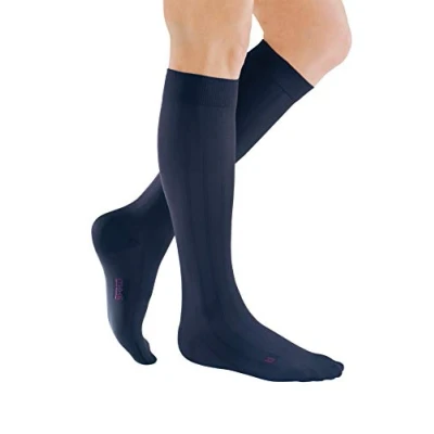 Imagen de Medi mediven for men AD Calcetines Altos KKL 2 Punta del Pie Cerrada I Longitud II Normal, Azul Marino