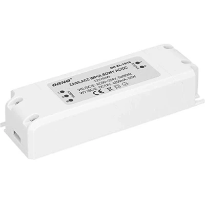 Imagen de Orno Transformador 220v a 12v De CA CC para G4 MR11 MR16 GU5.3 Bombillas LED o Tiras (6W 50W), IP20 (50W)
