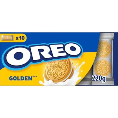 Imagen de Oreo Golden Galletas de Vainilla Rellenas Crema Sabor 220g