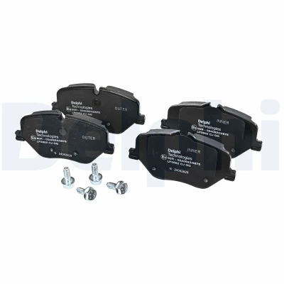 Imagen de DELPHI LP3882 Juego de pastillas freno preparado para indicador desgaste Chapa antichirridos sin accesorios BMW: 2 Active Tourer