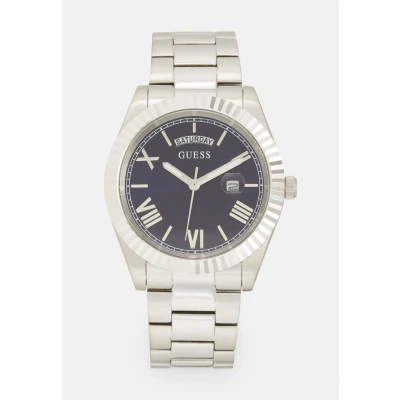 Imagen de Guess Connoisseur Unisex Reloj Blue sunray/silvercoloured, Talla: One Size, sunray/silver coloured