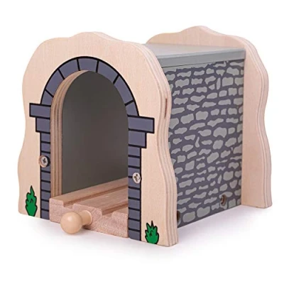 Imagen de Bigjigs Rail Grey Stone Tunnel Other Major Wooden Brands Are Compatible