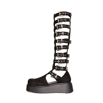 Imagen de LAMODA Vanishing, Botas Altas hasta la Rodilla Mujer, Piel negra, 40 EU