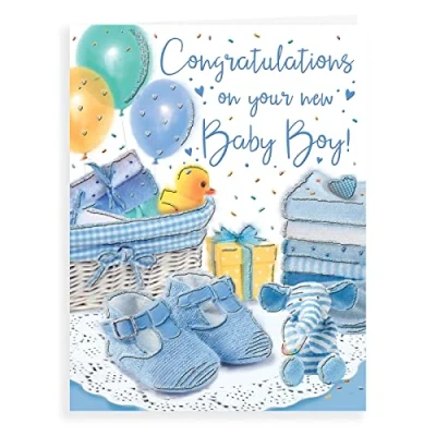 Imagen de Regal Publishing Felicitaciones por tu nuevo bebé, verde