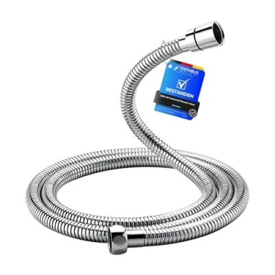 Imagen de GRIFEMA G851 20 Manguera Ducha, 2.0 m, Flexo de Acero, Plata, 2.0M