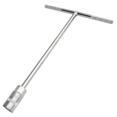 Imagen de Llave de tubo larga, 6 19 mm, con barra en T hexagonal alcance profundo (1 unidad), plateado