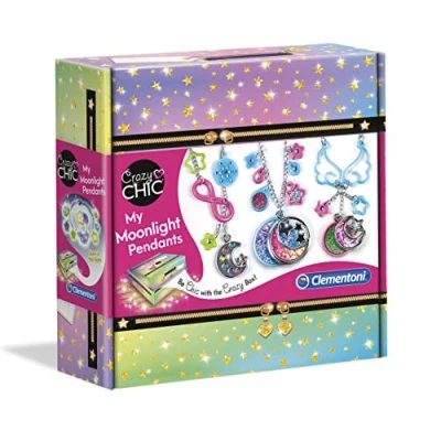 Imagen de Clementoni Crazy Chic, 18584, My Moonlight Pendants, Juego Pulseras y Abalorios Infantil, a Partir de 7 años, Multicolor