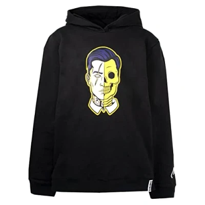 Imagen de Fortnite Sudadera con capucha para niños negra Fortnite, Calavera negra, 15 16 Años