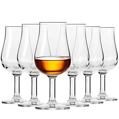 Imagen de Krosno Vasos Copas de Whisky Conjunto 6 Piezas 100 ML Epicure Collection Perfectos para Uso en Casa, Restaurante y Fiestas Apto Lavavajillas