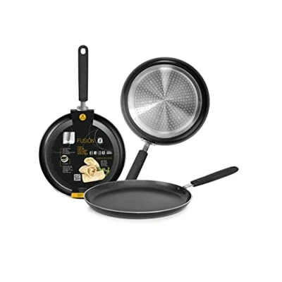 Imagen de IBILI Sarten de crepes fusion, 22 cms, Aluminio, Antiadherente, Apto para induccion