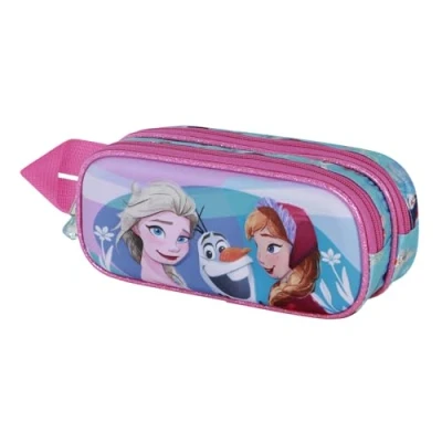 Imagen de Disney Frozen 2 Family Estuche Portatodo 3D Doble, Azul, 22 x 10 cm