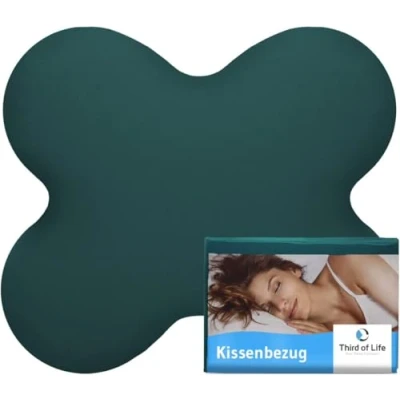 Imagen de Funda de Almohada diseñada para la ACAMAR Algodón Jersey Doble Ajuste Cierre con Cremallera Pack Individual, Verde Marino