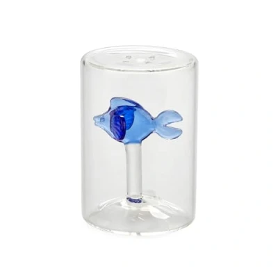 Imagen de Balvi Salero Fish Color Azul con Figura en Forma de pez Borosilicato
