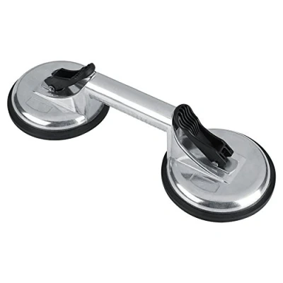 Imagen de Ventosa, Ventosas para Cristales Heavy Duty Aleación de Aluminio Ventosa Doble Placa Profesional Extractor Vidrio Lifter Gripper Mover Lechón Pad Auto Tool