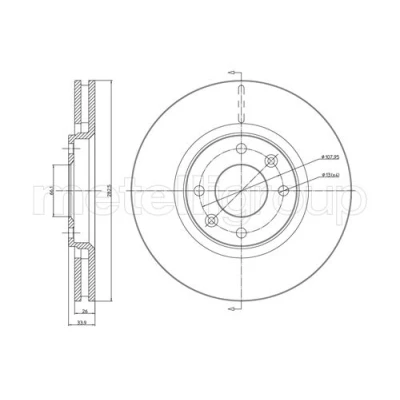 Imagen de Disco de freno METELLI 23 0566C