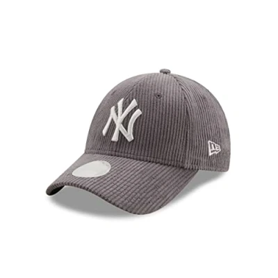 Imagen de New Era Cord Kappe Major League Baseball York Yankees Basecap Teamlogo Frauencap verstellbar Grau One Size