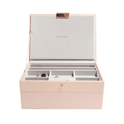 Imagen de Stackers Blush Pink Classic Joyero (2 unidades), color rosa