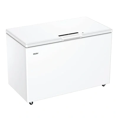 Imagen de Haier Chest Series 7 HCE420E, Arcon Congelador Horizontal, 418 L, An 132 cm, Función Fast Freeze y Congelación, 3 Cestos Metálicos, Display Digital, Interior de plástico, Tirador Exterior, Blanco