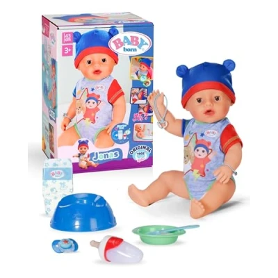 Imagen de BABY born Jonas, muñeco bebé con 10 Funciones y Accesorios, para niños a Partir de 3 años, sin Pilas, 43 cm, 834848 Zapf Creation