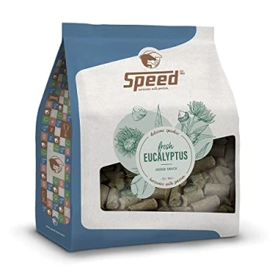Imagen de Speed Delicious speedies Eucalipto Golosinas para Caballos con Sabor a eucalipto, refrescante Aperitivo Cada Caballo, los Mejores Ingredientes, fácil de Usar (5 kg)