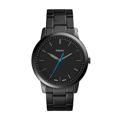 Imagen de Fossil Reloj para Hombre The Minimalist, movimiento de cuarzo, caja acero Negro 44 mm con correa acero, FS5308,