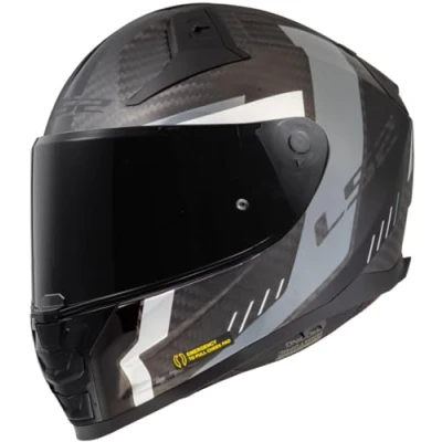 Imagen de LS2, Casco Moto Integral VECTOR II CARBON GRID Matt Black Grey, 3XL