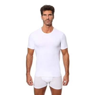 Imagen de Abanderado Camiseta de Manga Corta Cuello Redondo con tecnología termorreguladora Regul&#039;activ Hombre x1, Blanco, XL