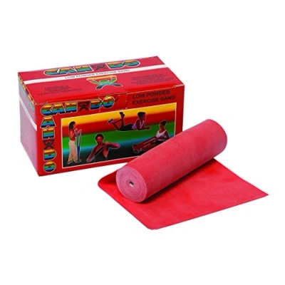 Imagen de Cando Banda elástica para ejercicios, Rojo/Ligera, 5,5 m
