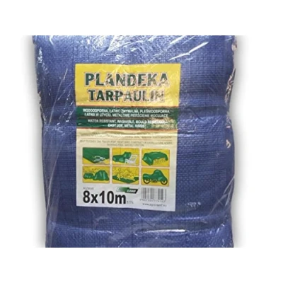 Imagen de 8 x 10 m Lona Hoja de tierra con anillos metal Sombrilla Tienda hamacas Cubierta impermeable portátil Tela Techo del automóvil Ligero para senderismo al aire libre Camping